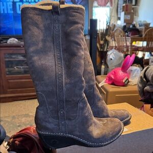 UGG Brown Suede Tall Boots